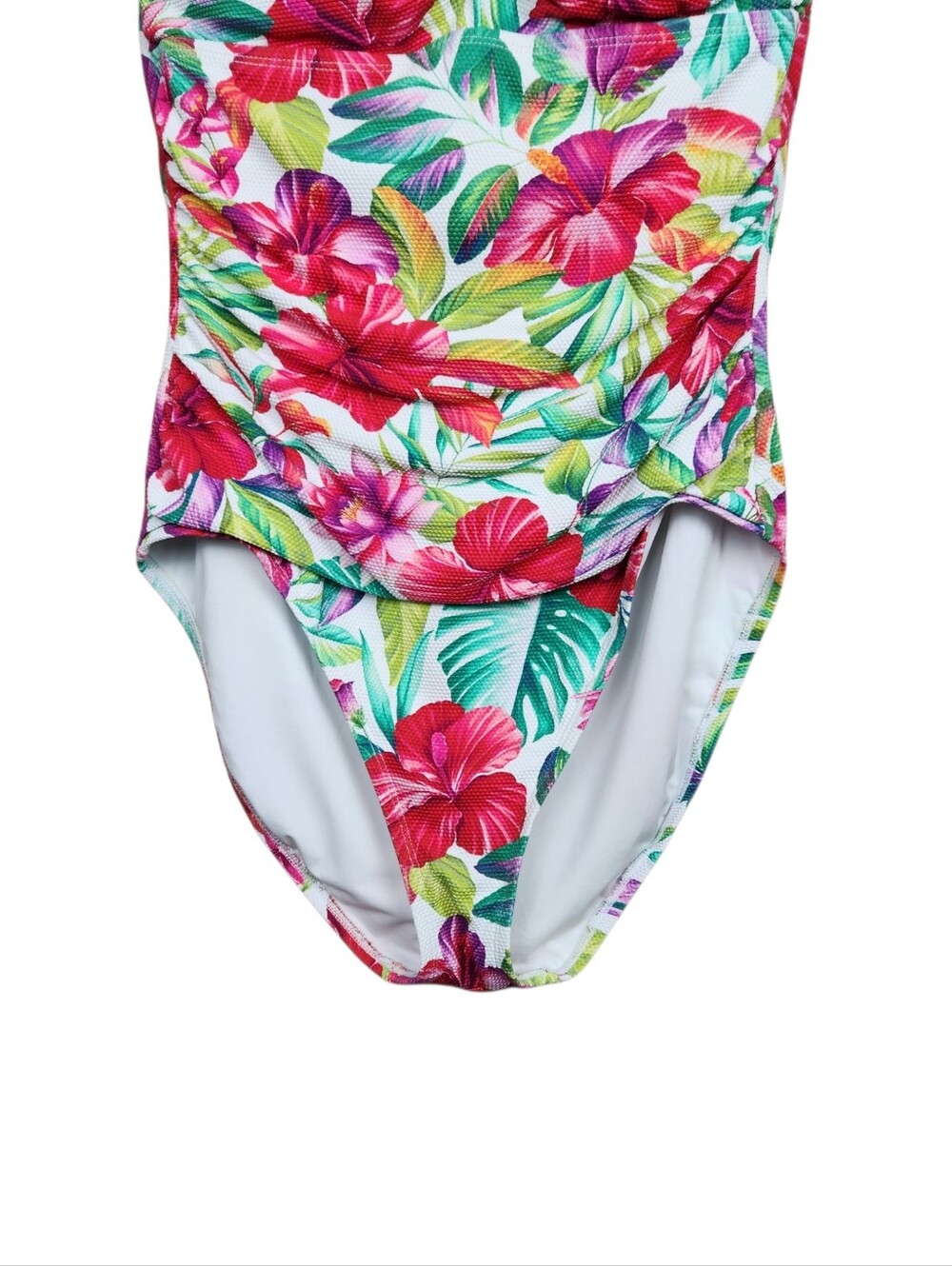 Tommy Bahama Island Cays Fiesta Bandeau One Piece Floral Swimsuit Womens Size 14 - Picture 4 of 16